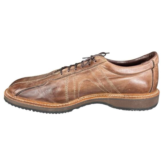 Allen Edmonds Men’s Voyager Brown Leather Lace Up Oxford Sneaker Size US 12 B